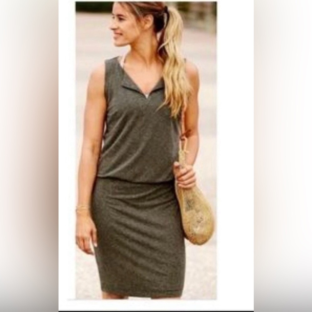 Athleta Gray Sleeveless Vida Dress Small